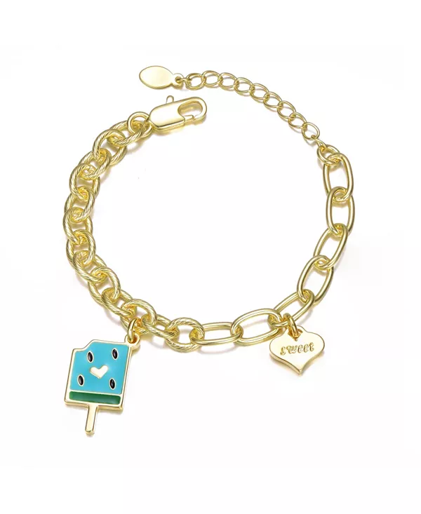 Детский браслет с подвесками, покрытый 14-каратным золотом, «сладкое сердечко и арбузное лакомство» Gigigirl, blue, Розовый, Детский браслет с подвесками, покрытый 14-каратным золотом, «сладкое сердечко и арбузное лакомство» Gigigirl, blue
Детский браслет с подвесками, покрытый 14-каратным золотом, «сладкое сердечко и арбузное лакомство» Gigigirl, blue, Розовый, Детский браслет с подвесками, покрытый 14-каратным золотом, «сладкое сердечко и арбузное лакомство» Gigigirl, blue