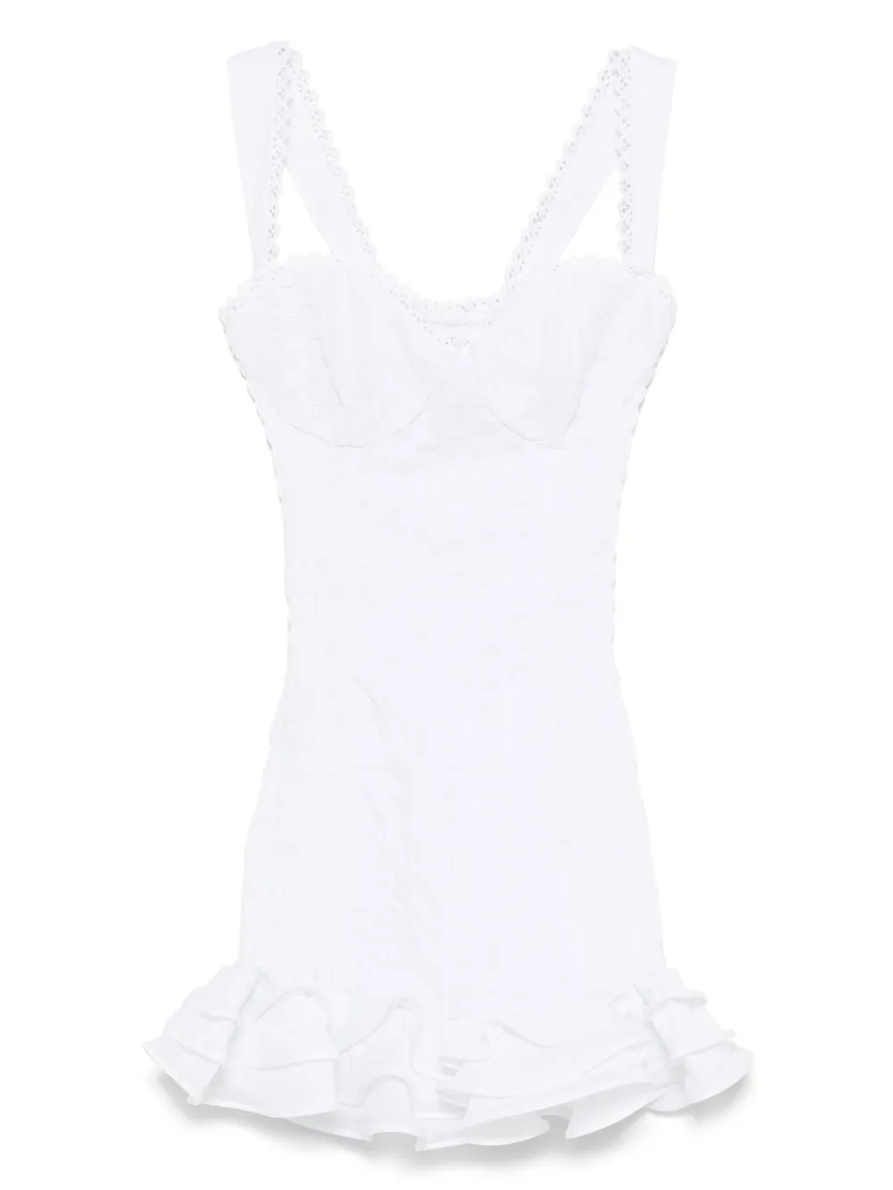 Платье мини Sunil Charo Ruiz Ibiza, белый 
Платье мини Sunil Charo Ruiz Ibiza, белый