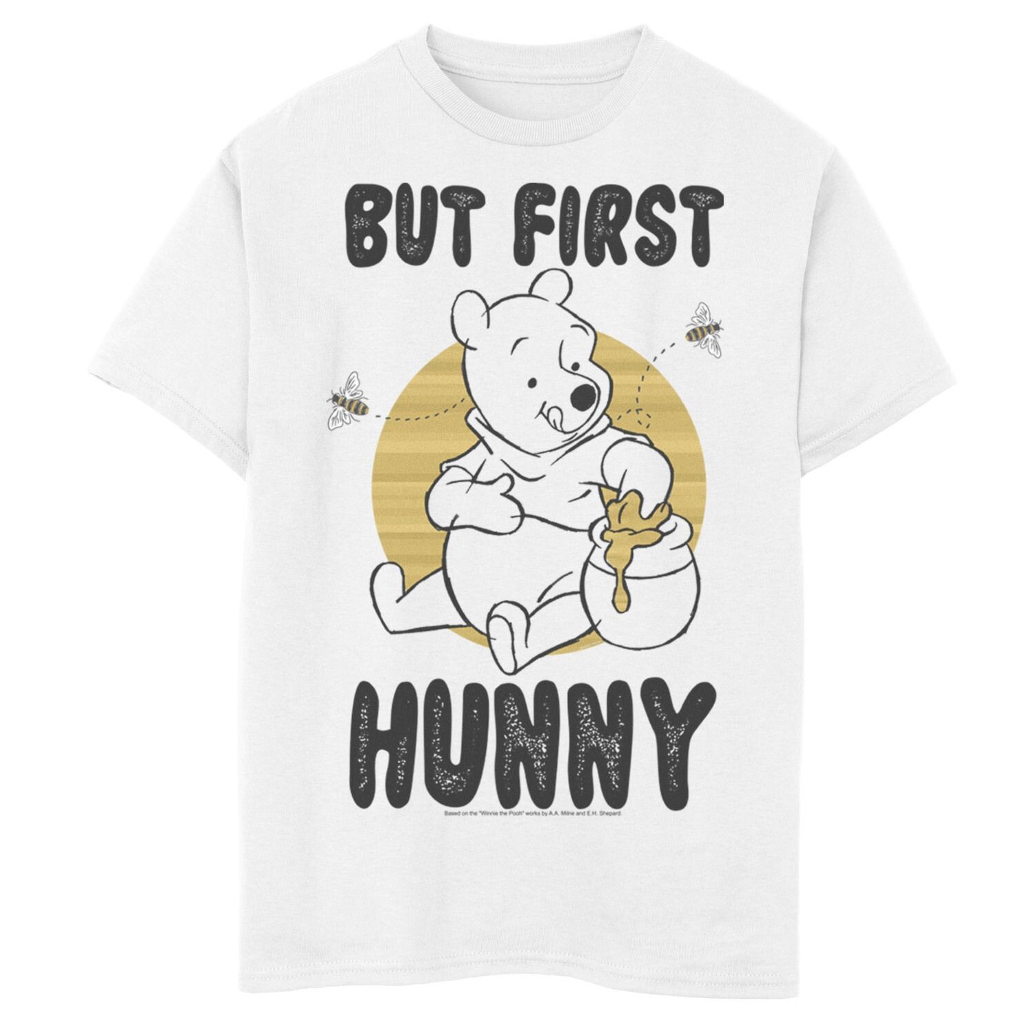 Футболка Disney's Winnie the Pooh с рисунком для мальчиков 8–20 лет, но сначала Hunny, Honey Honey Disney, белый
Футболка Disney's Winnie the Pooh с рисунком для мальчиков 8–20 лет, но сначала Hunny, Honey Honey Disney, белый