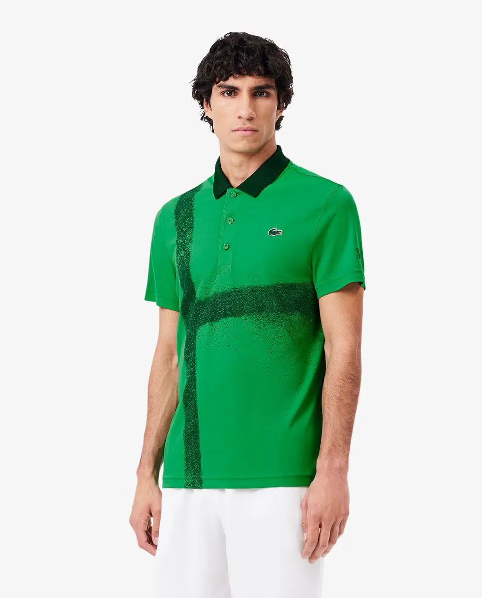 Мужская красная рубашка-поло с короткими рукавами Tennis x Novak Djokovic Lacoste, зеленый
Мужская красная рубашка-поло с короткими рукавами Tennis x Novak Djokovic Lacoste, зеленый