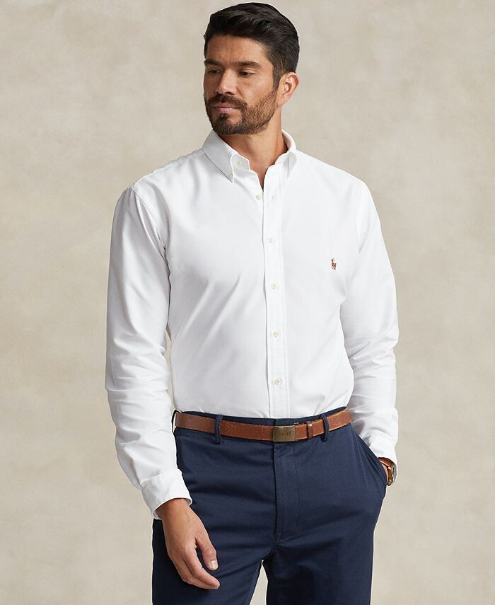 Мужской большой & Высокая оксфордская рубашка Performance Polo Ralph Lauren, белый
Мужской большой & Высокая оксфордская рубашка Performance Polo Ralph Lauren, белый