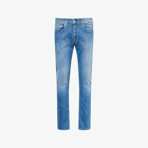 Брюки Replay Grover из денима с эффектом потертости, синий
Брюки Replay Grover из денима с эффектом потертости, синий