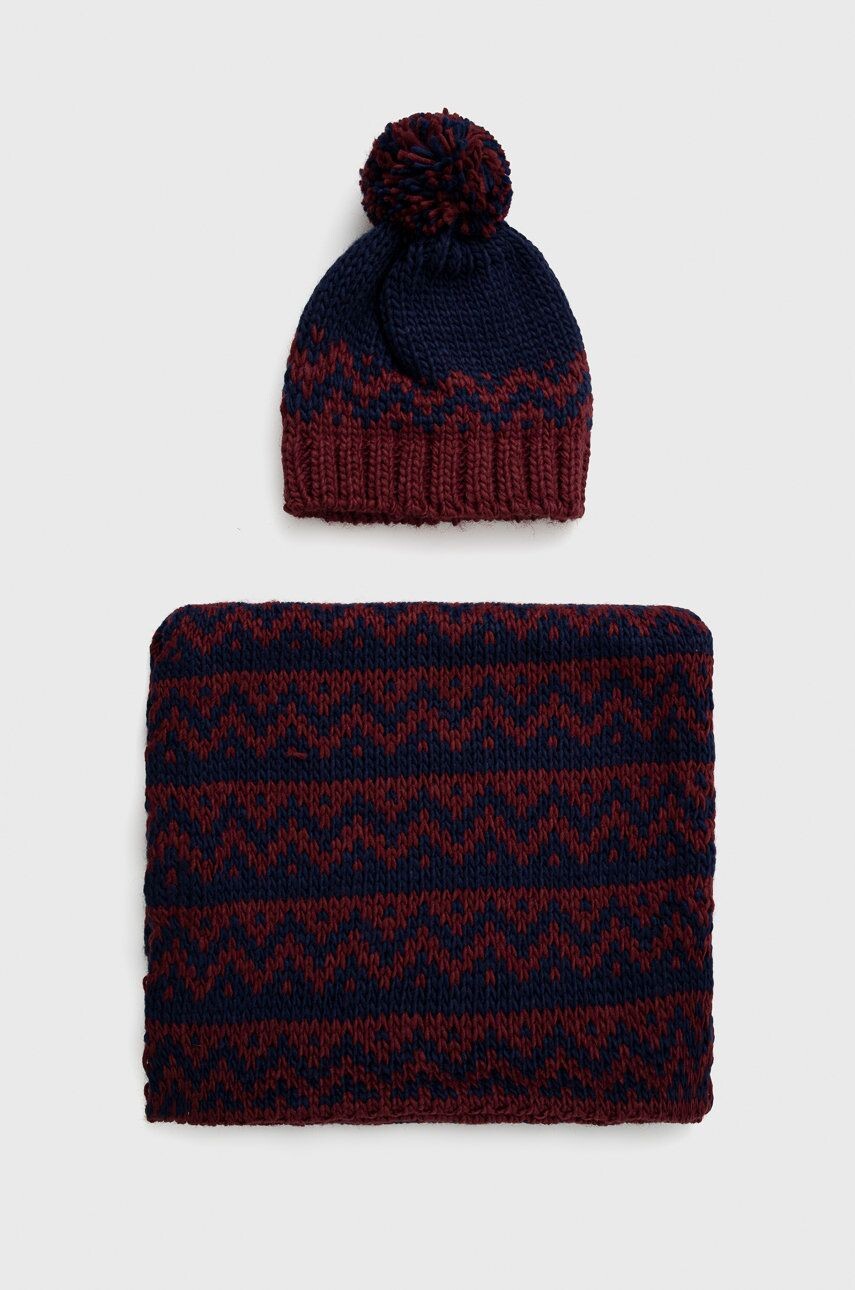 Хлопковая шапка и шейный ободок Answear Lab, темно-синий
Хлопковая шапка и шейный ободок Answear Lab, темно-синий