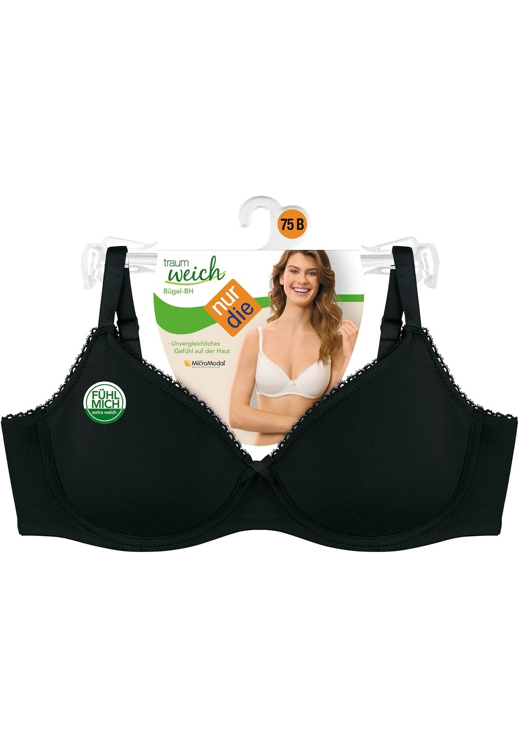 Бюстгальтер на косточках NUR DIE, черный
Бюстгальтер на косточках NUR DIE, черный