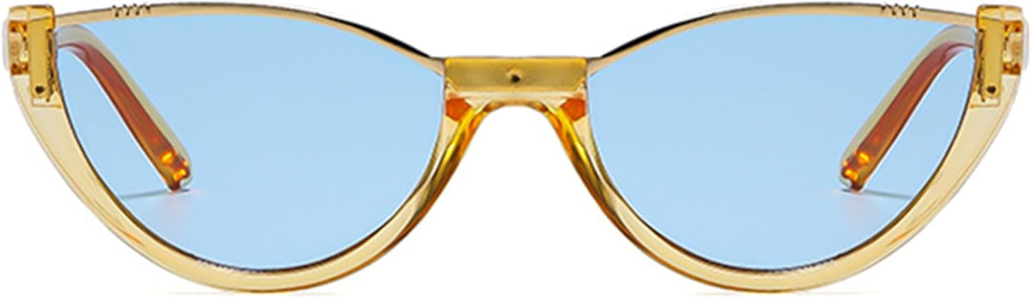 Женские солнцезащитные очки Bullabulling овальной формы «кошачий глаз», ретро-стиль, модные узкие солнцезащитные очки в стиле 90-х, дизайнерские солнцезащитные очки, Yellow
Женские солнцезащитные очки Bullabulling овальной формы «кошачий глаз», ретро-стиль, модные узкие солнцезащитные очки в стиле 90-х, дизайнерские солнцезащитные очки, Yellow