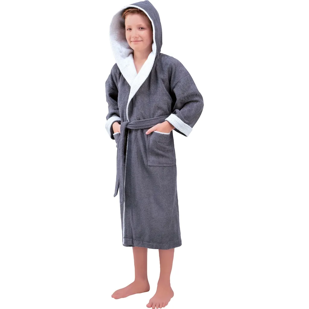 Детский халат Calypso, 1 шт., с капюшоном, эффект двойной ткани, 100% хлопок Egeria, темно-серый
Детский халат Calypso, 1 шт., с капюшоном, эффект двойной ткани, 100% хлопок Egeria, темно-серый