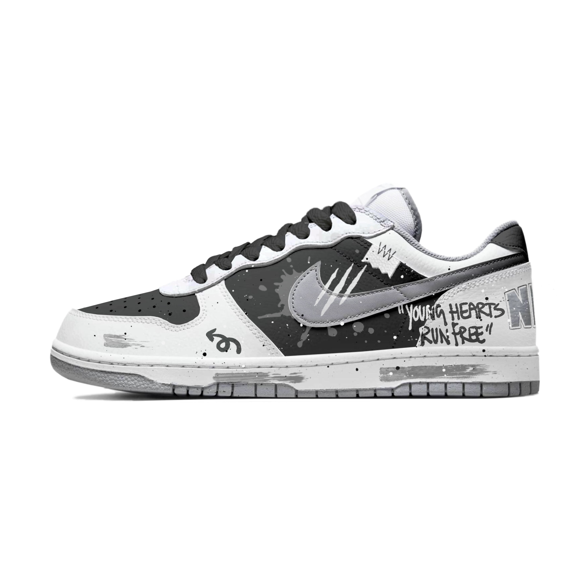 Большие устойчивые к истиранию низкие кроссовки для скейтбординга мужские black Nike, светло-серый
Большие устойчивые к истиранию низкие кроссовки для скейтбординга мужские black Nike, светло-серый