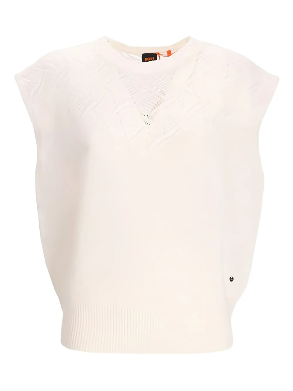 Топ с круглым вырезом Boss, бежевый
Топ с круглым вырезом Boss, бежевый