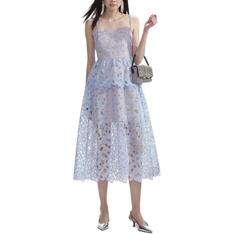 Футболка с цветочным кружевом Self-portrait, туманно-голубая
Футболка с цветочным кружевом Self-portrait, туманно-голубая