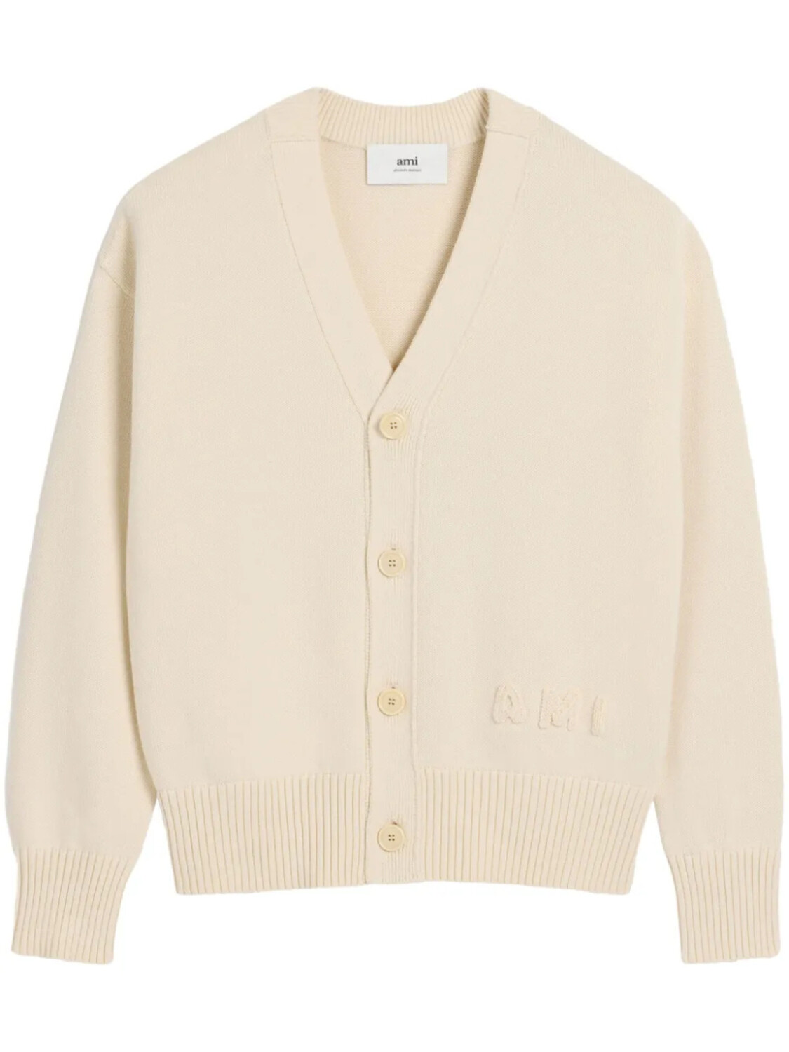 AMI Paris кардиган с вышитым логотипом, нейтральный цвет
AMI Paris кардиган с вышитым логотипом, нейтральный цвет