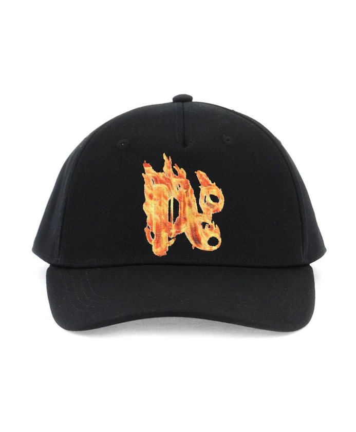 Бейсболка с горящей монограммой Palm Angels, черный
Бейсболка с горящей монограммой Palm Angels, черный