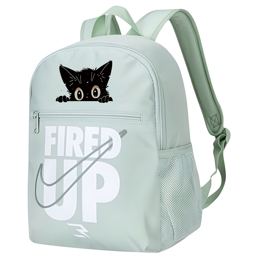 Nike Полиэстеровый рюкзак унисекс оливковый, Cute Black Cat
Nike Полиэстеровый рюкзак унисекс оливковый, Cute Black Cat