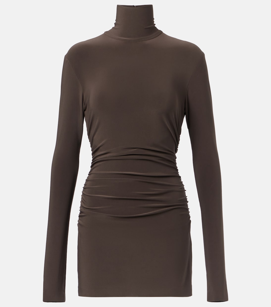Мини-платье с воротником-стойкой для пиклбола Norma Kamali, Espresso
Мини-платье с воротником-стойкой для пиклбола Norma Kamali, Espresso