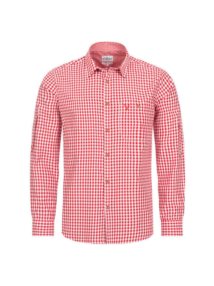 Традиционная рубашка Сепп с длинными рукавами красного цвета Nübler
Традиционная рубашка Сепп с длинными рукавами красного цвета Nübler