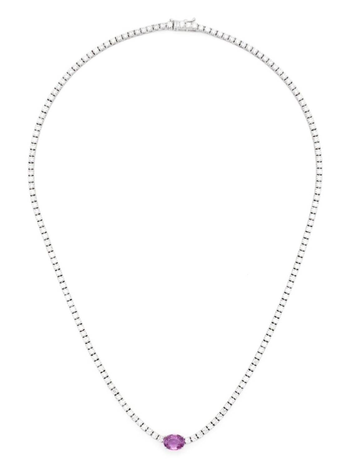 Колье из белого золота с сапфирами ROSEKEY, серебряный
Колье из белого золота с сапфирами ROSEKEY, серебряный