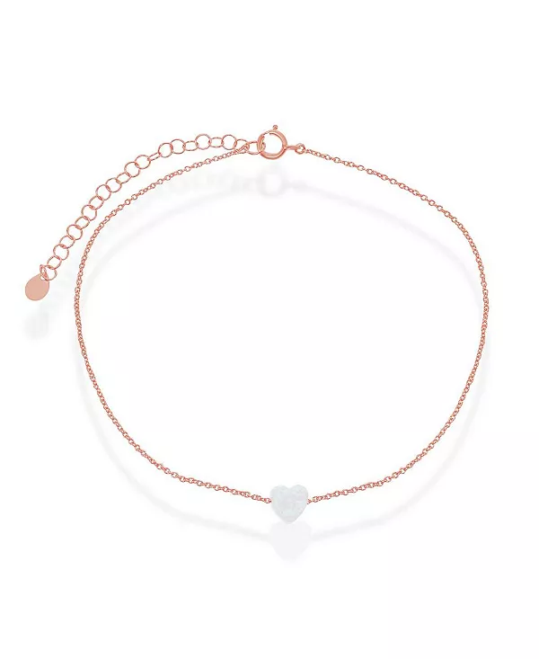 Браслет на лодыжку из стерлингового серебра с синтетическим белым опалом, покрытый розовым золотом Caribbean Treasures, white
Браслет на лодыжку из стерлингового серебра с синтетическим белым опалом, покрытый розовым золотом Caribbean Treasures, white