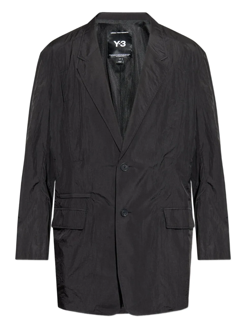 Однобортный пиджак Y-3, черный 
Однобортный пиджак Y-3, черный