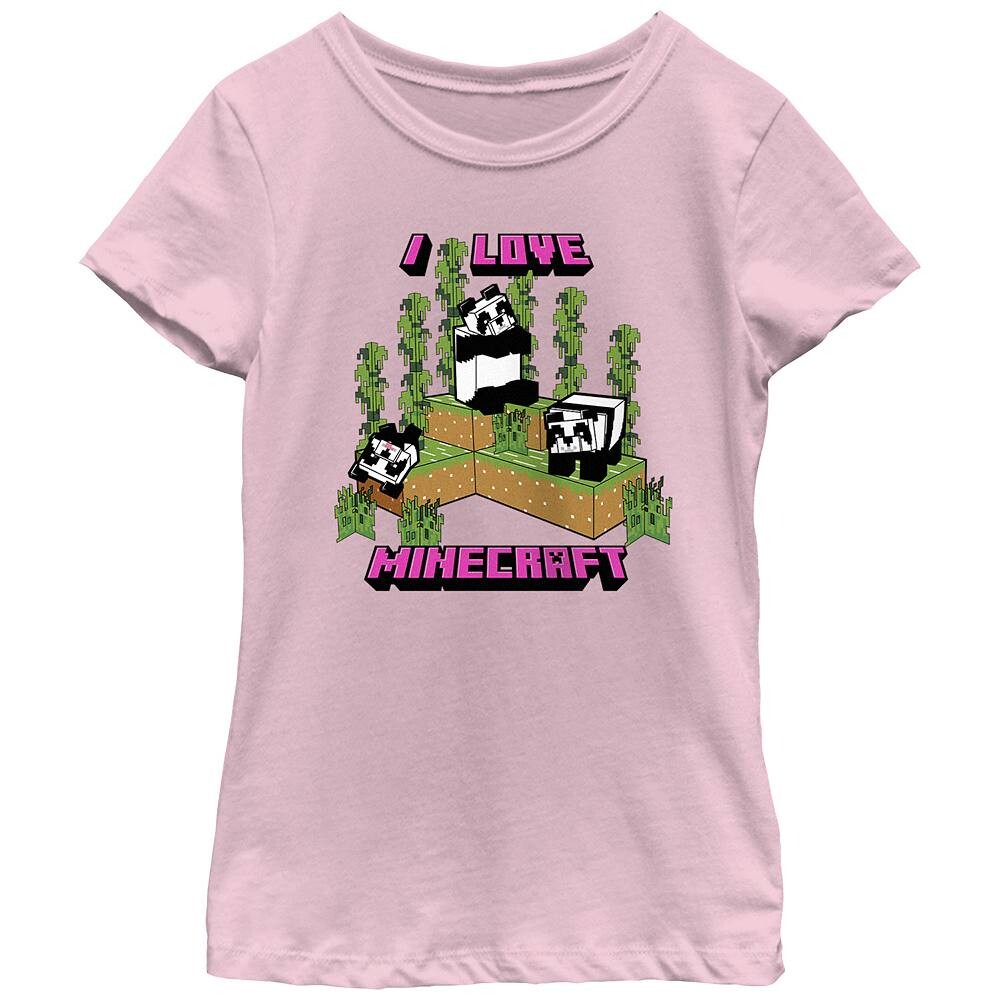 Футболка с рисунком Minecraft I Love Pandas для девочек Licensed Character, розовый
Футболка с рисунком Minecraft I Love Pandas для девочек Licensed Character, розовый