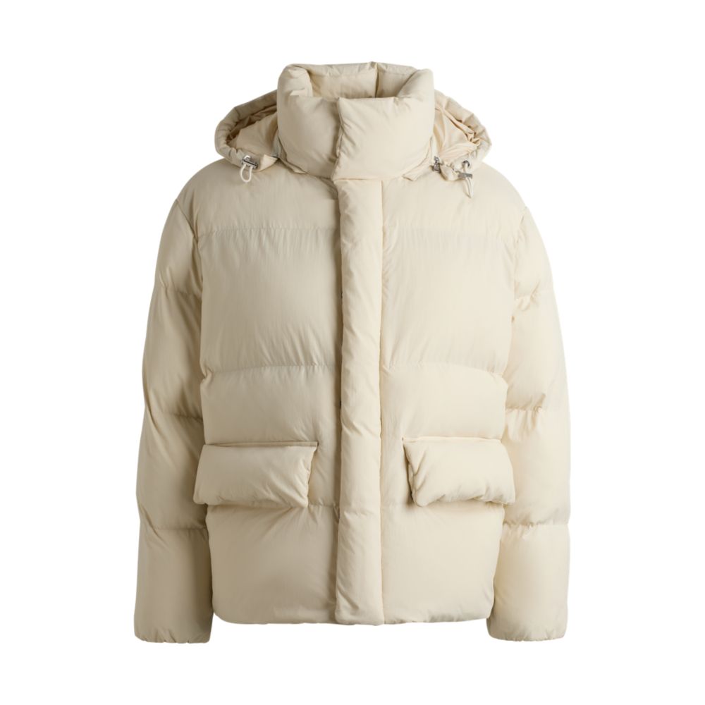 Водоотталкивающая стеганая куртка с монограммой Double B BOSS, белый
Водоотталкивающая стеганая куртка с монограммой Double B BOSS, белый