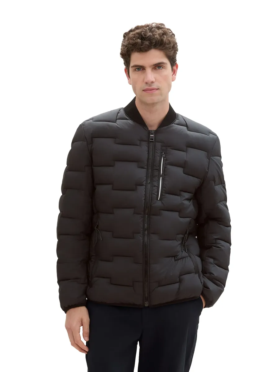 Бомбер TOM TAILOR, без капюшона, стеганый, на молнии, черный
Бомбер TOM TAILOR, без капюшона, стеганый, на молнии, черный