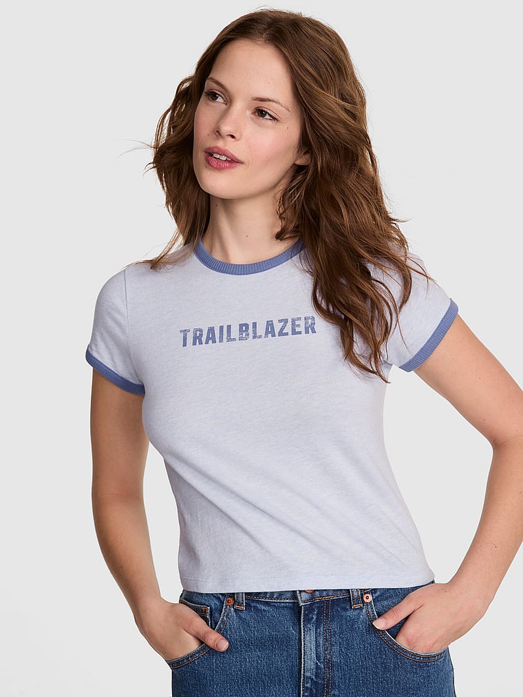 Футболка из хлопка в стиле ретро Pink, heather sheer blue
Футболка из хлопка в стиле ретро Pink, heather sheer blue