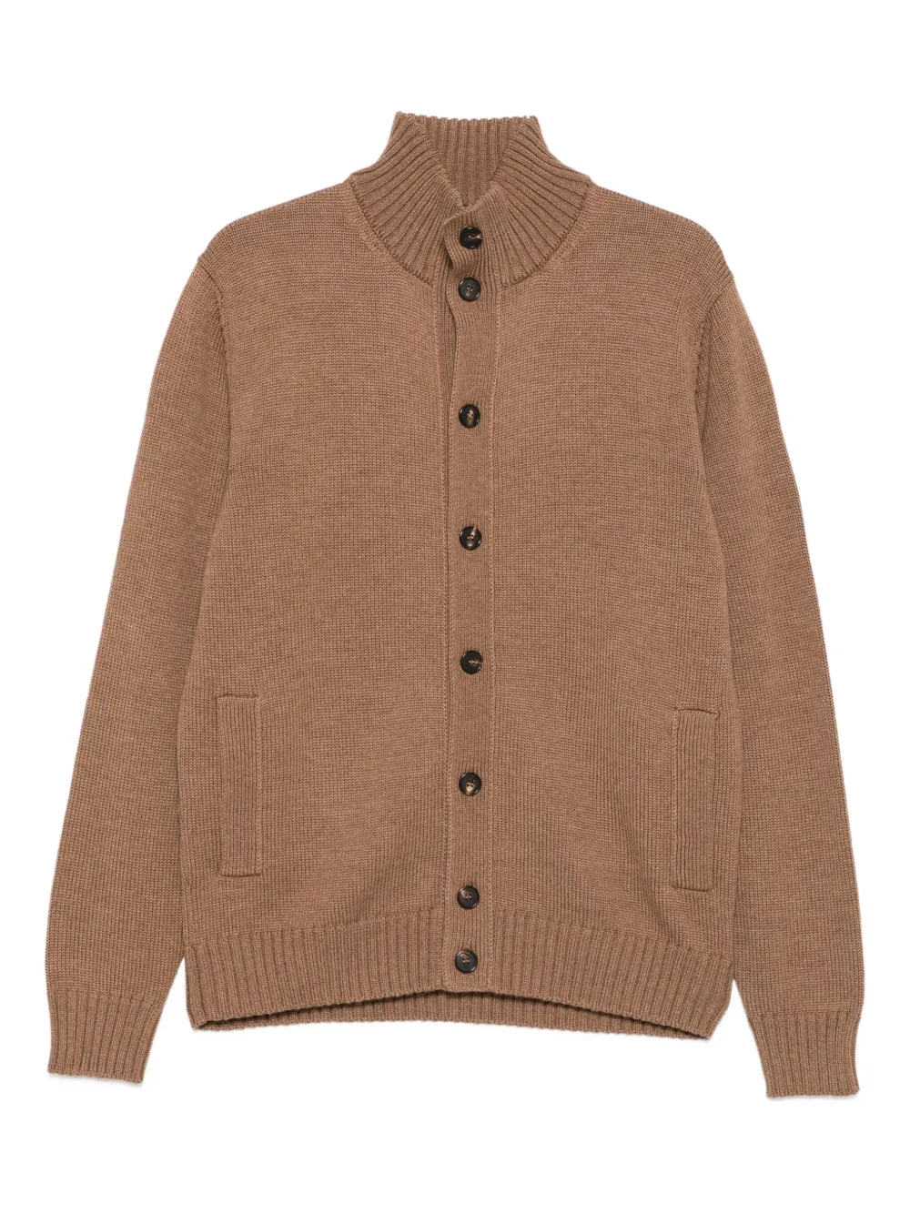 Кардиган с высоким воротом и застежкой на пуговицы Zanone, коричневый
Кардиган с высоким воротом и застежкой на пуговицы Zanone, коричневый