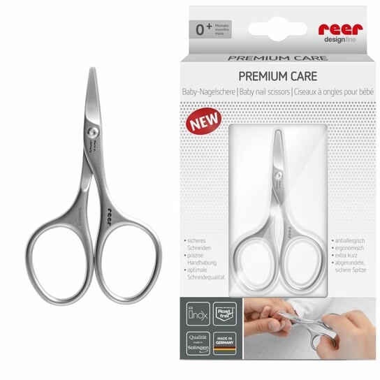 Детские ножницы для ногтей INOX, без никеля REER
Детские ножницы для ногтей INOX, без никеля REER