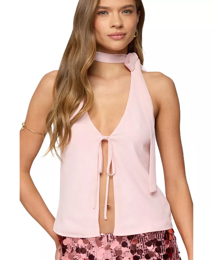 Женский топ Rivere с разрезом спереди и халтером Edikted, розовый
Женский топ Rivere с разрезом спереди и халтером Edikted, розовый