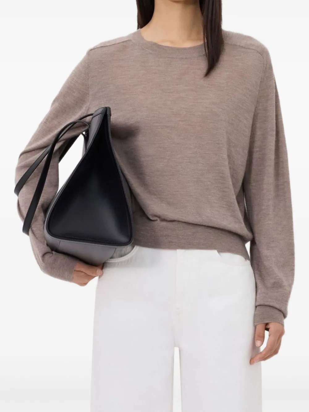 Кашемировый свитер с круглым вырезом LouLou de Saison, коричневый
Кашемировый свитер с круглым вырезом LouLou de Saison, коричневый