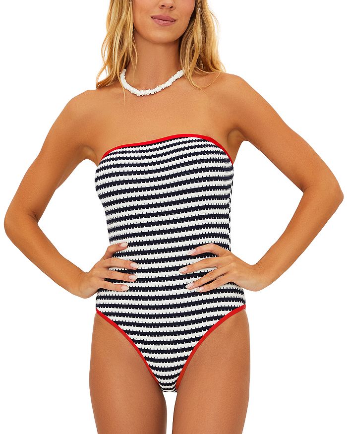 Купальник цельный Amber One Piece Beach Riot, синий 
Купальник цельный Amber One Piece Beach Riot, синий