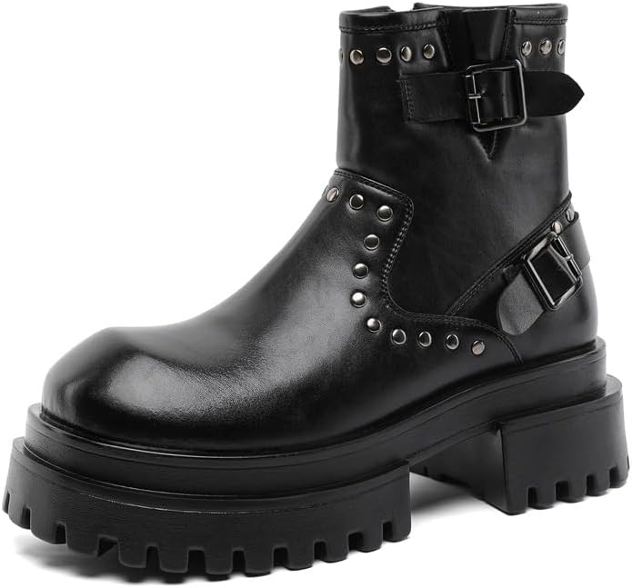 Мужские ботинки челси, кожаные ботинки в стиле локомотивной милитари, толстая подошва, нескользящая и износостойкая, повседневные, удобные Zestrelax, черный
Мужские ботинки челси, кожаные ботинки в стиле локомотивной милитари, толстая подошва, нескользящая и износостойкая, повседневные, удобные Zestrelax, черный