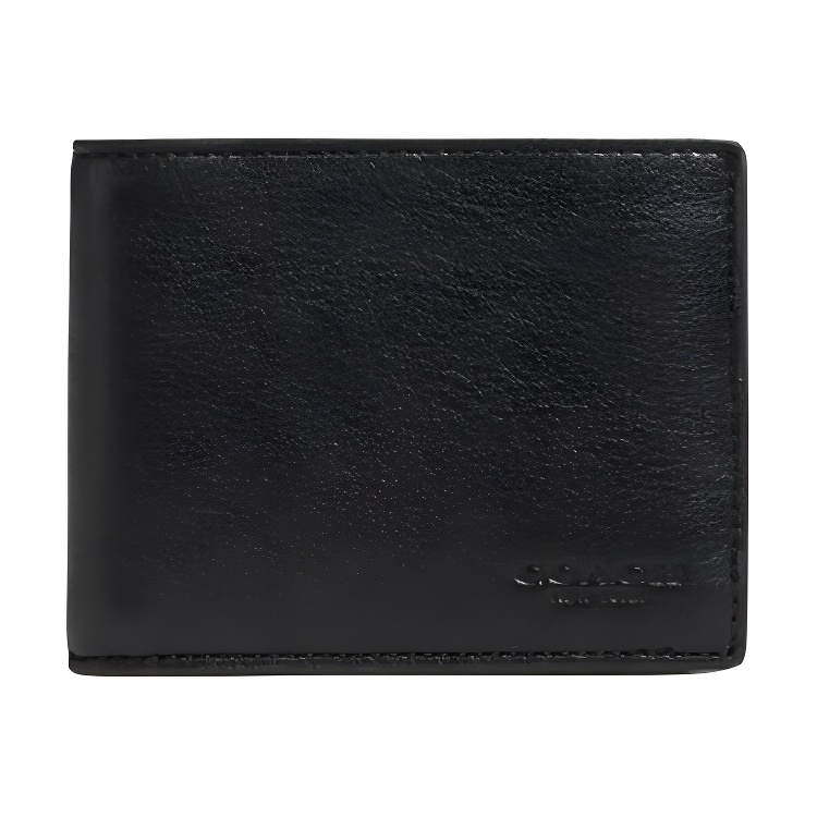 COACH Мужской бумажник из телячьей кожи для карт
COACH Мужской бумажник из телячьей кожи для карт