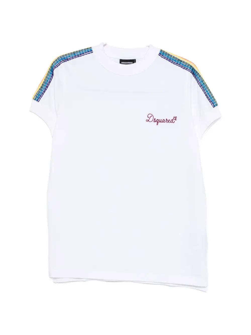 Полосатая футболка Dsquared2, белый
Полосатая футболка Dsquared2, белый