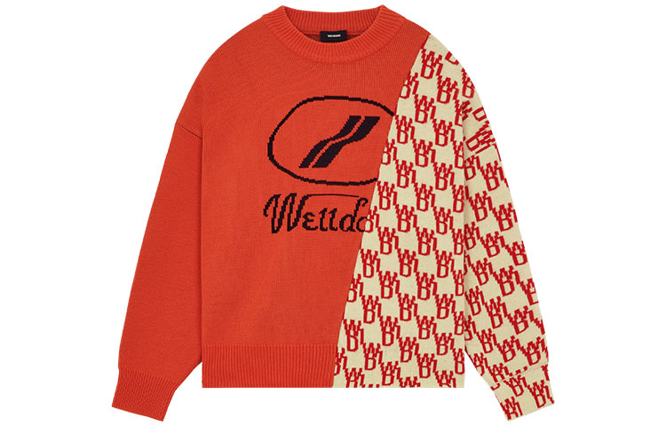 Contrast-panel Logo-print Jumper WE11DONE, оранжевый
Contrast-panel Logo-print Jumper WE11DONE, оранжевый