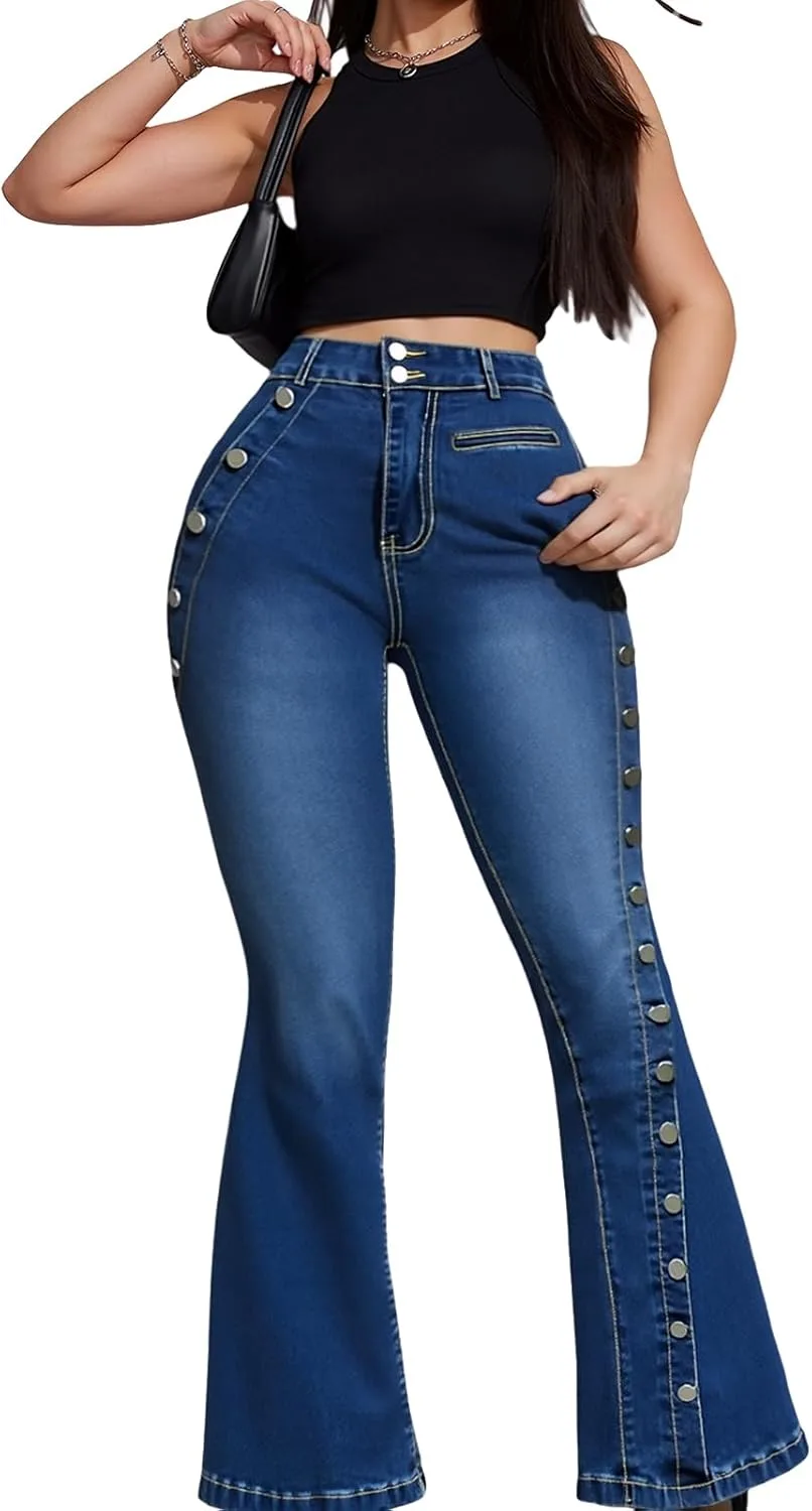 Женские джинсы Plus Size Bootcut с пуговицами QERINTE
Женские джинсы Plus Size Bootcut с пуговицами QERINTE