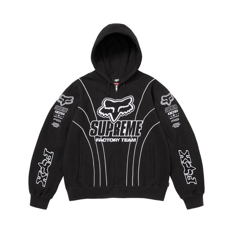 Толстовка Supreme x Fox Racing Zip Up Hooded Sweatshirt 'Black'
Толстовка Supreme x Fox Racing Zip Up Hooded Sweatshirt 'Black'