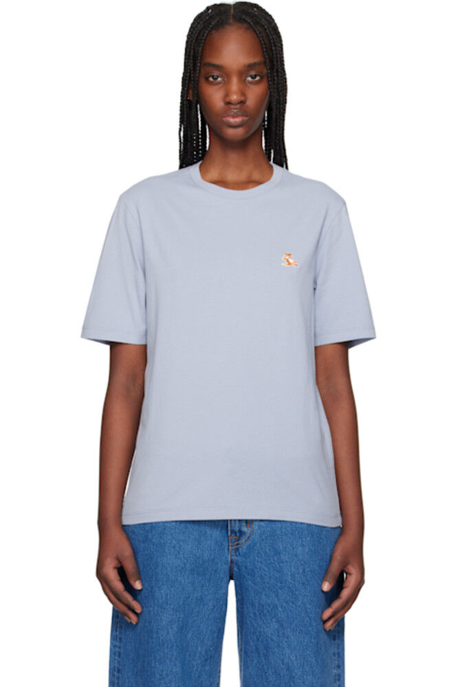 Футболка с нашивкой Blue Chillax Fox Maison Kitsuné 
Футболка с нашивкой Blue Chillax Fox Maison Kitsuné