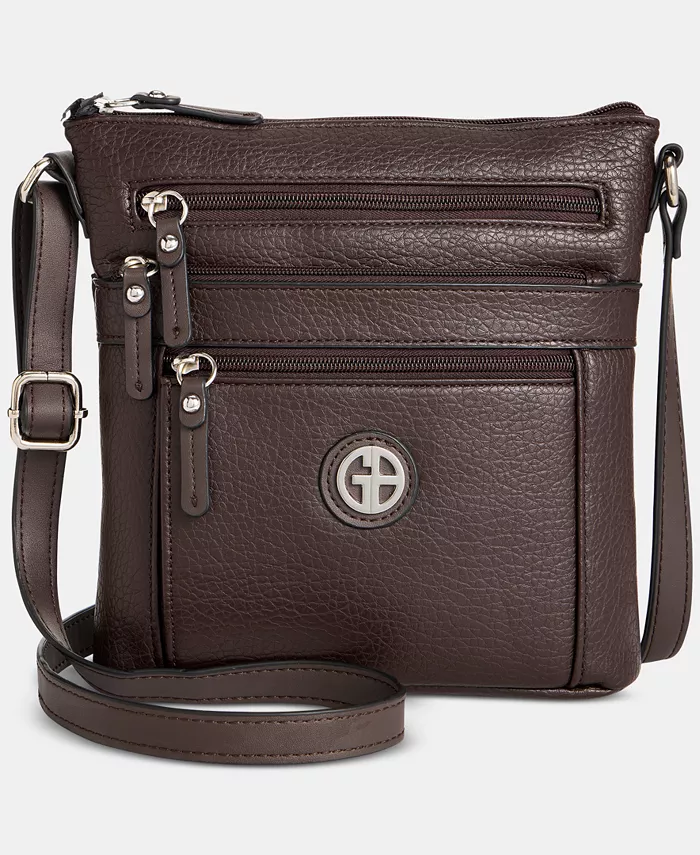 Маленькая фактурная сумка через плечо Giani Bernini, коричневый
Маленькая фактурная сумка через плечо Giani Bernini, коричневый