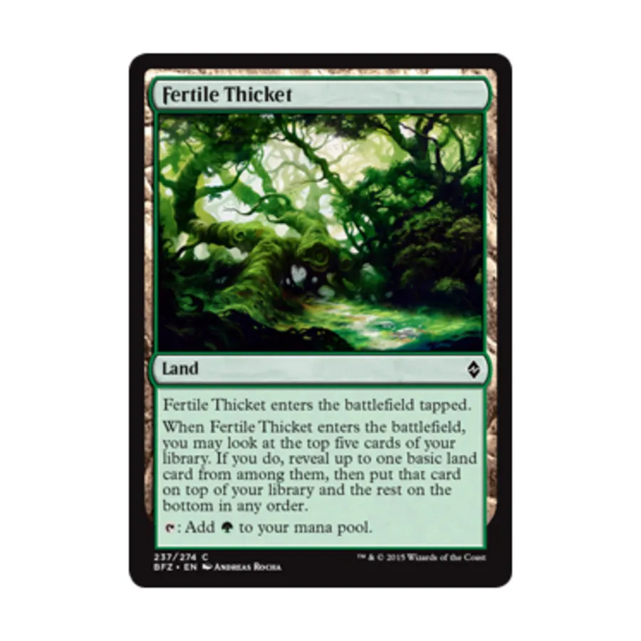 CCG Плодородная чаща (C) (Фольга), MTG - Battle for Zendikar 
CCG Плодородная чаща (C) (Фольга), MTG - Battle for Zendikar