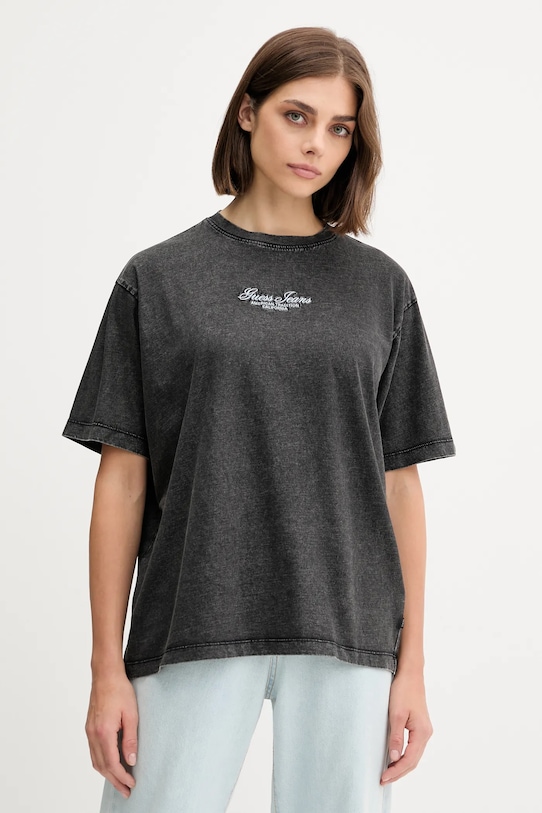 Хлопковая футболка Guess Jeans, черный
Хлопковая футболка Guess Jeans, черный
