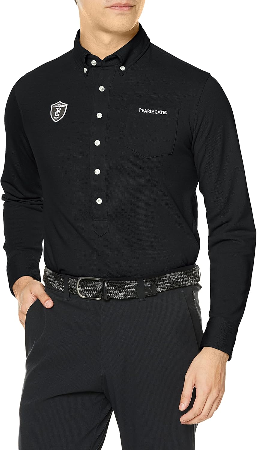 Мужская рубашка-поло с длинным рукавом Parly Gates 053-2261001 (однотонная, Thermolite: сохраняет тепло и согревает) / для гольфа Pearly Gates, черный
Мужская рубашка-поло с длинным рукавом Parly Gates 053-2261001 (однотонная, Thermolite: сохраняет тепло и согревает) / для гольфа Pearly Gates, черный