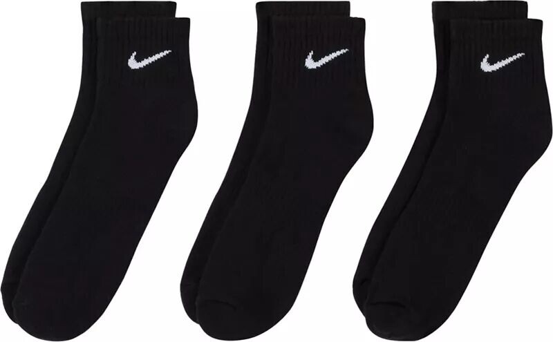 Мужские носки для гольфа с амортизацией Nike Dri-FIT на каждый день — 3 шт., черный 
Мужские носки для гольфа с амортизацией Nike Dri-FIT на каждый день — 3 шт., черный