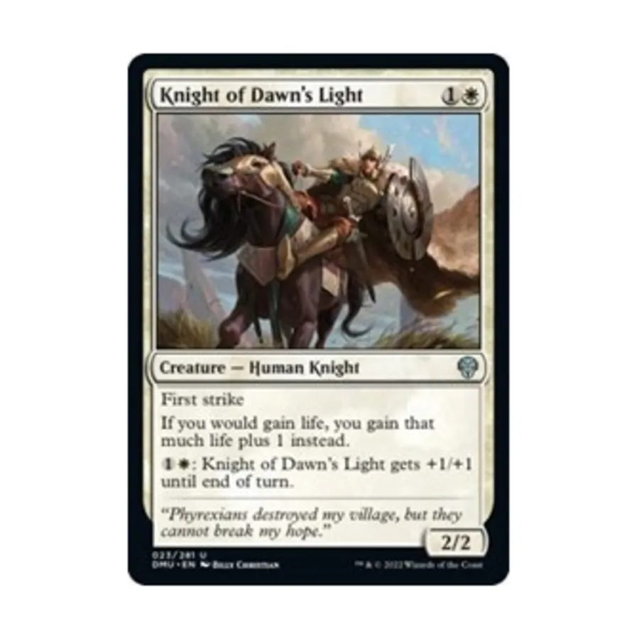 CCG Рыцарь Света Зари (U), MTG - Dominaria United 
CCG Рыцарь Света Зари (U), MTG - Dominaria United