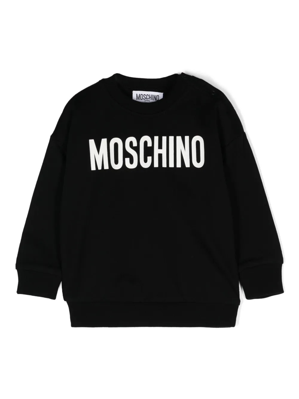Толстовка с логотипом Moschino Kids, черный 
Толстовка с логотипом Moschino Kids, черный