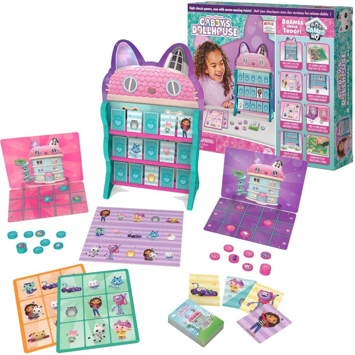 Кошачий домик Габи, семейная игра, 8 игр в 1 Spin Master
Кошачий домик Габи, семейная игра, 8 игр в 1 Spin Master