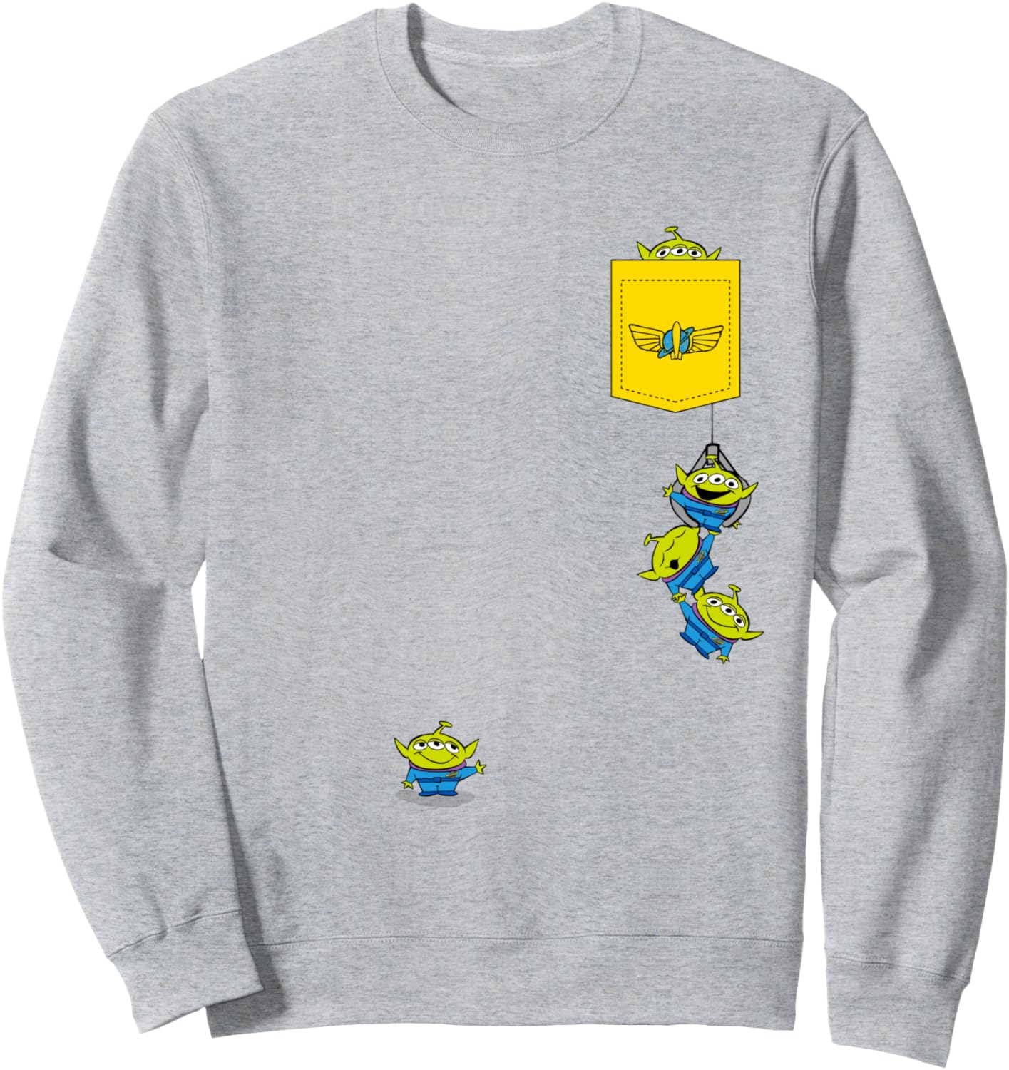 Толстовка с карманом в виде игрового автомата Disney Pixar История игрушек: Чужие, синяя
Толстовка с карманом в виде игрового автомата Disney Pixar История игрушек: Чужие, синяя