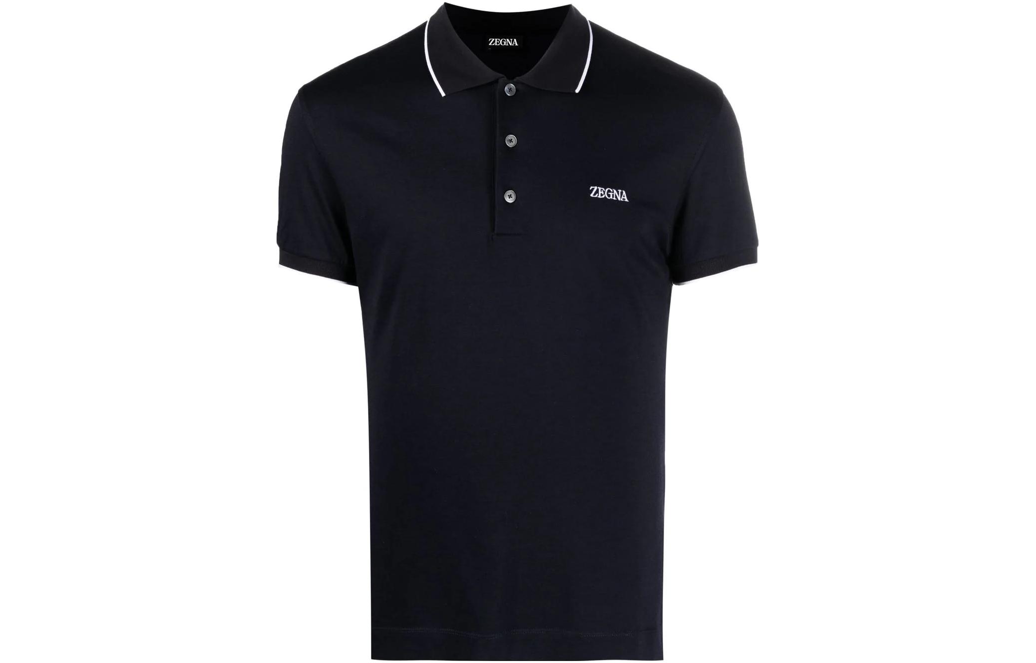Поло с коротким рукавом и вышитым логотипом Zegna Zzegna, синий
Поло с коротким рукавом и вышитым логотипом Zegna Zzegna, синий