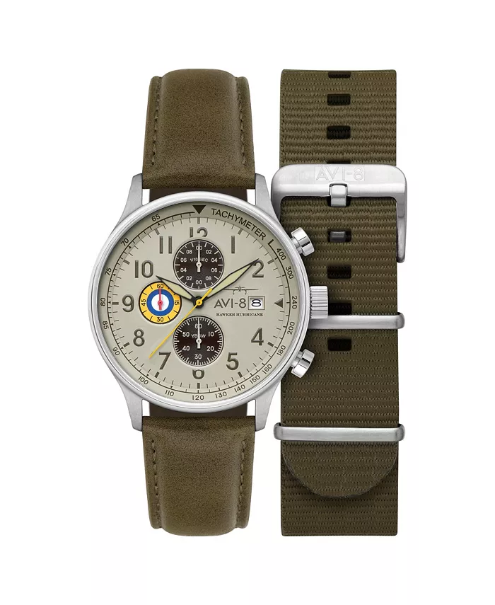 Мужские часы Hawker Hurricane Classic Chronograph с кожаным ремешком цвета хаки, 43.5 мм AVI-8
Мужские часы Hawker Hurricane Classic Chronograph с кожаным ремешком цвета хаки, 43.5 мм AVI-8