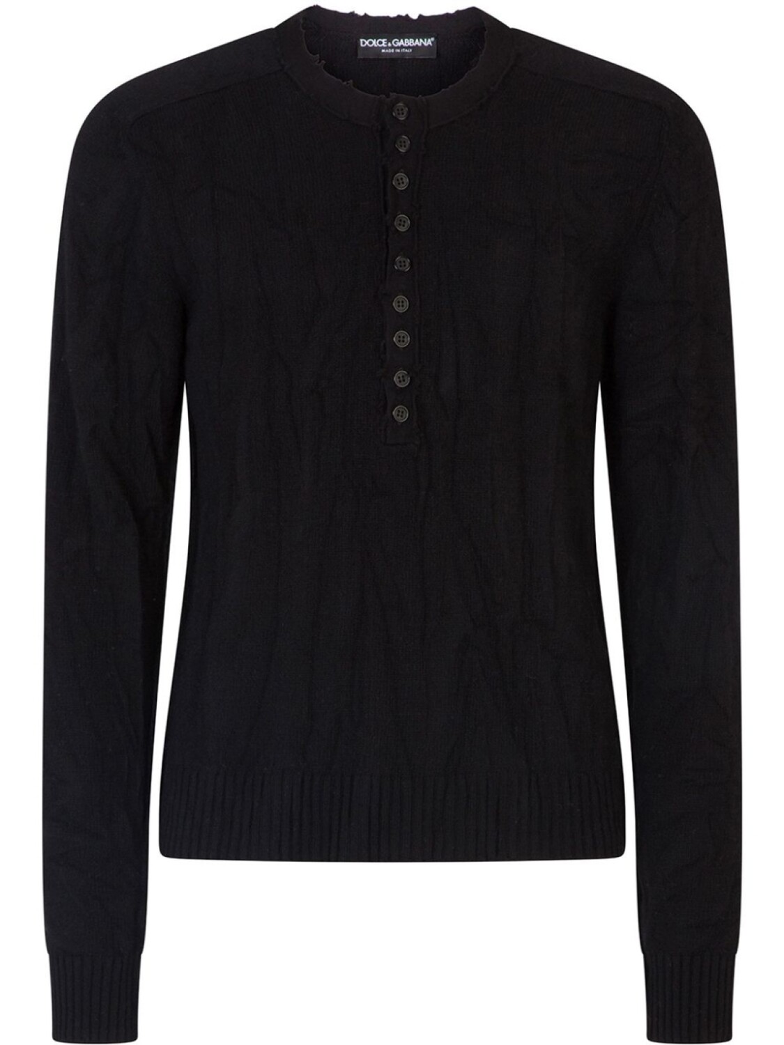 Dolce & Gabbana джемпер фактурной вязки с воротником на пуговицах, черный
Dolce & Gabbana джемпер фактурной вязки с воротником на пуговицах, черный