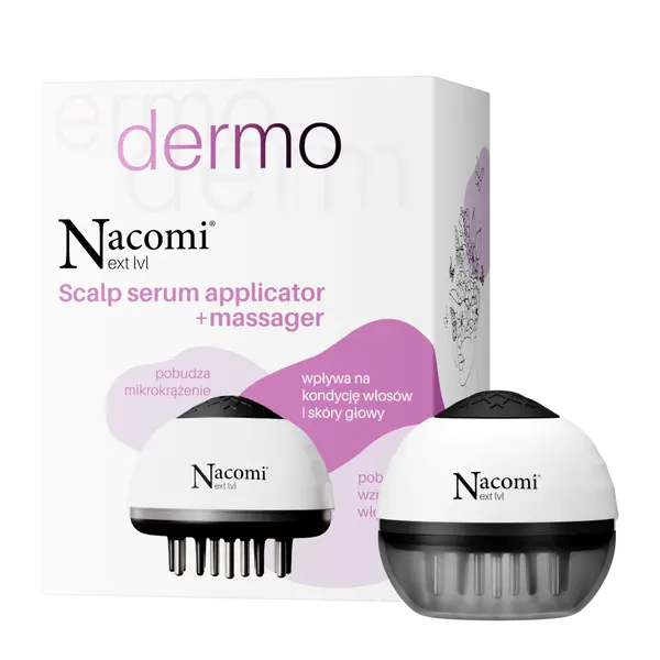 Аппликатор для нанесения сыворотки на кожу головы + массажер для кожи головы, 1 шт. Nacomi Next level dermo
Аппликатор для нанесения сыворотки на кожу головы + массажер для кожи головы, 1 шт. Nacomi Next level dermo